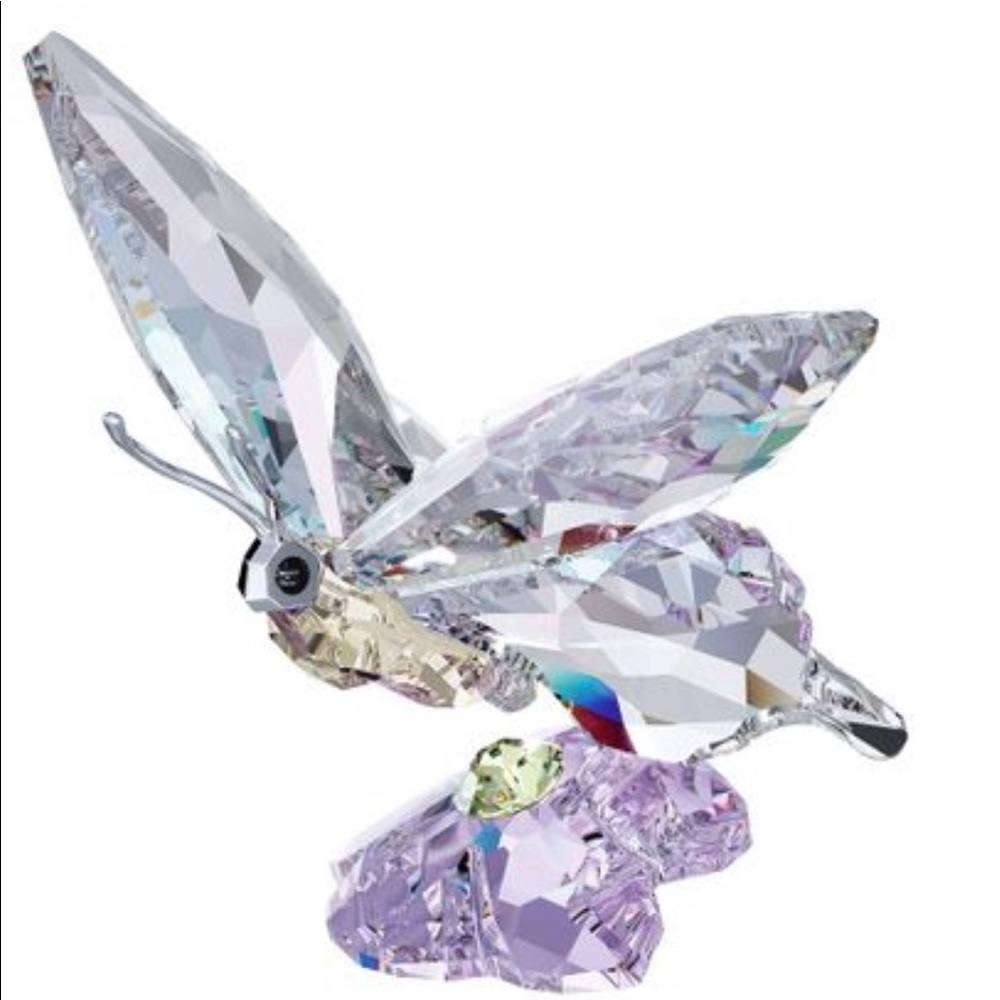 Swarovski event piece butterfly on flower perfect figurine for Mother’s Day